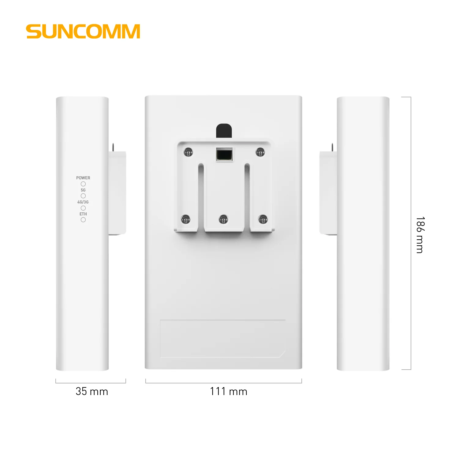 Hot Selling SUNCOMM 5G ODU High-speed Network FWA CPE IP65 2.5Gbps Ethernet POE Power Supply 5G Outdoor CPE