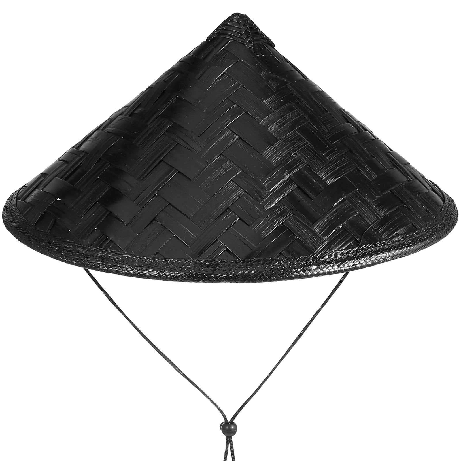 Bamboo Rattan Fisherman Hat Cosplay Party Hat Handmade Weave Straw Bucket Hat Tourism Props Cone Fishing Sunshade Hat