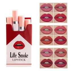 4 Pcs/Set Lipstick Matte Waterproof Pigment Lipgloss Non-Stick Cup Lips Tint Cosmetic Makeup Products Lipsticks 화장품