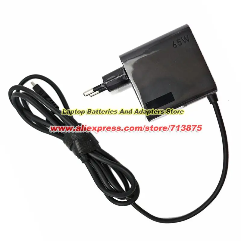 Genuine 20V 3.25A 65W AC Adapter for LENOVO 5A10W86266 ADLX65ULGE2A GX20Z70326 Laptop Type-C-EU