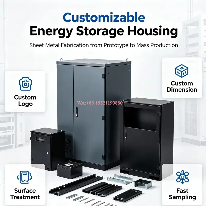 WMWMNU Outdoor Standalone Energy Storage Cabinet Waterproof Metal Battery Box for Commercial Backup Power Supply System