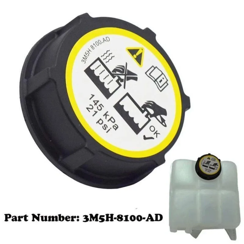 Car Expansion Tank Covers Radiator Cap for Ford Focus Mondeo Fiesta Galaxy Kuga C-Max 3M5H-8100-AD Replacement Part New