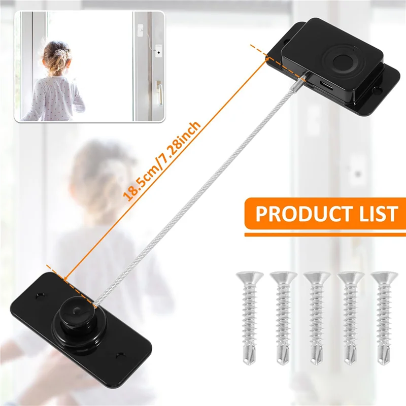 【Hot Selling Items】2X Fingerprint Fridge Lock, Refrigerator Safety Lock, Intelligent Cabinet Lock For Drawers, Dishwasher