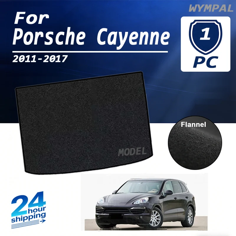 

Коврик для багажника из замши для Porsche Cayenne 2011-2017, поддон для багажа, коврик для пола багажника, черный