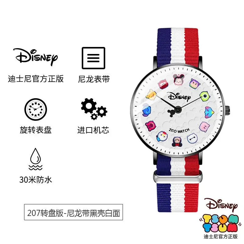 Disney-Montre à quartz Shoous pour filles, Joint ZGO authentique, Simple Ins