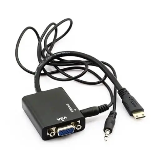  VGA to HDMI Mini Type Audio Cable for PS3,HDTV,DVD etc