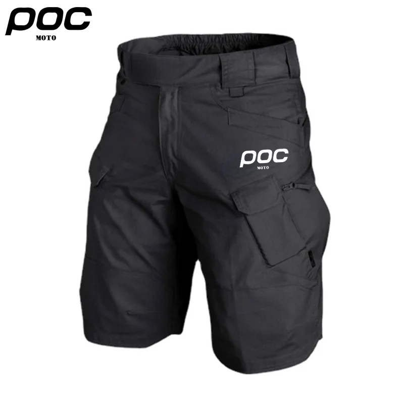 MOTO POC Cycling Mountain Bike Shorts Men\'s Cycling Shorts Road Bicycle Trousers Waterproof Loose Fit Sports Short MTB Pants Man