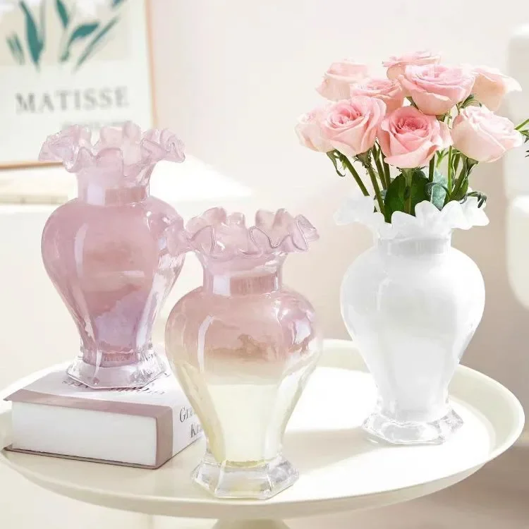 Hydroponic flower arrangement decorative dining table home simple flowers