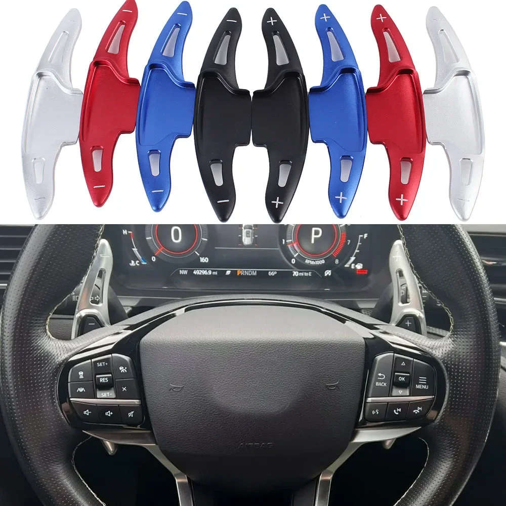 Shifter Paddle For Lincoln Aviator Ford Explorer PHEV ST-Line Hybrid 2020 2021 2022 Car Steering Wheel DSG Extend Gear Stickers