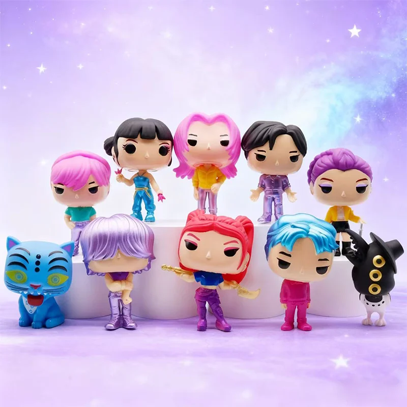 

НОВЫЙ Kpop Demon Hunters Фигурка K Pop Demon Hunters Фигурки Huntrix Фигурки Игрушки Derpy Tiger Rumi Mira Zoey Sussy Фигурка Орнамен