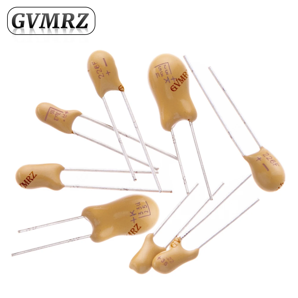 5 Stück Tantal-Kondensatoren 15UF 22UF 47UF 16V 20V 25V 35V 50V 0,1UF 0,22UF 0,33UF 0,47UF 100UF 220UF 1UF 2,2UF 4,7UF 10UF DIP