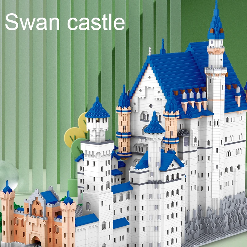 11810 Pcs Mini City New Swan Stone Castle Building Blocks World Famous Architecture Bricks Educational Toys For Children Gifts