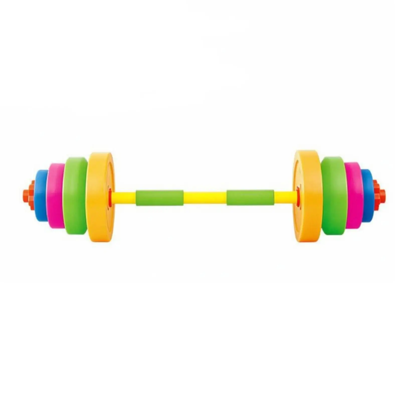 Kids Fitness Barbell Toy Adjustable Water Filled Dumbbell Set for Children Strength Training Indoor Play Lightweight PP Plastic
