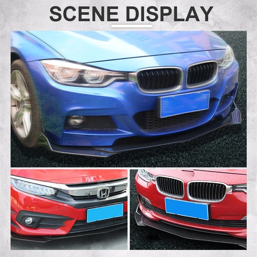 Imagen 2 del producto 5 unids/set pala de parachoques delantero mejorada con diseño escalonado Material ABS de alta calidad accesorios de coche