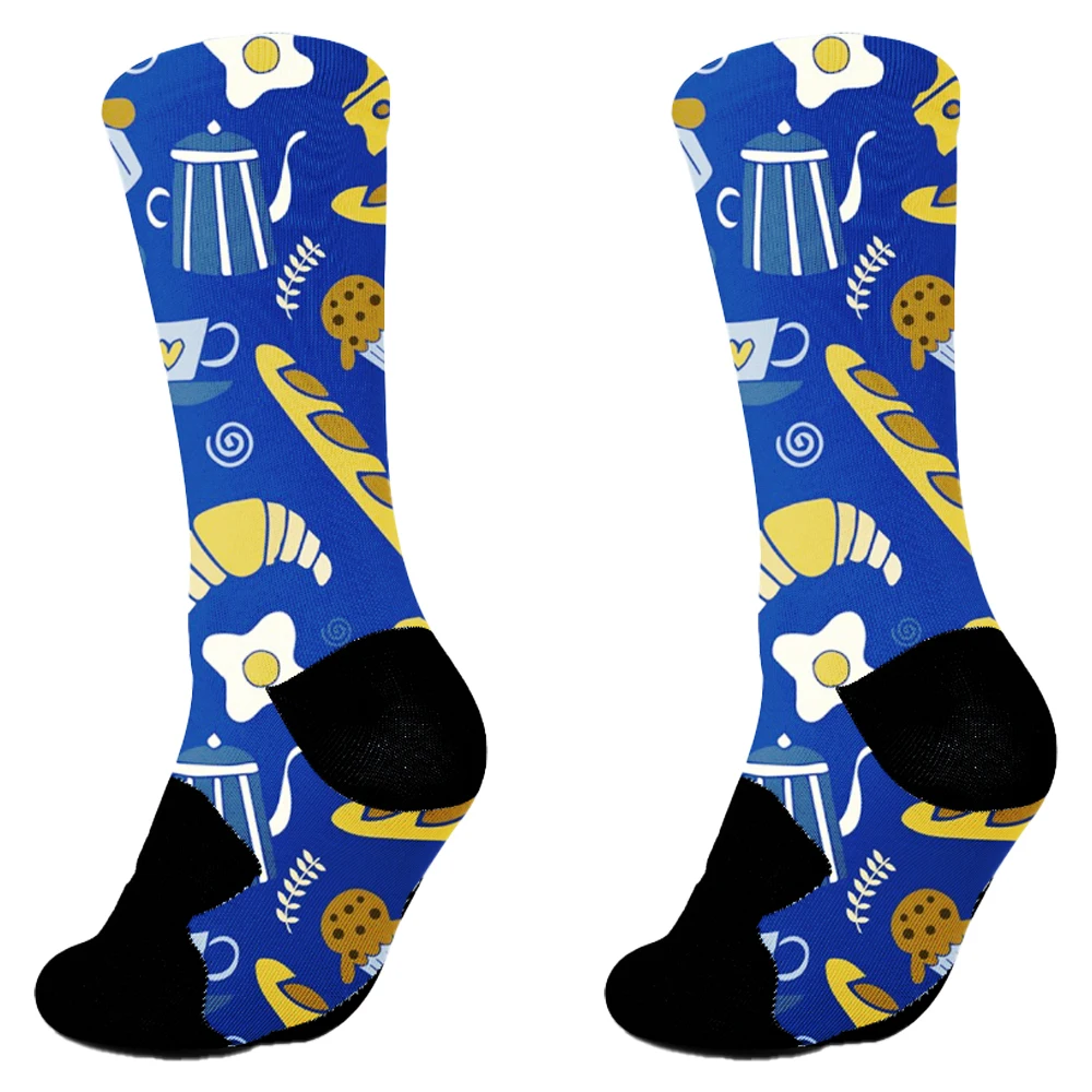 Funny Women And Men Socks Cozy Cotton Socks Originality Seafood Animal Returnee Jellyfish Grouper Happy Male Harajuku Socks