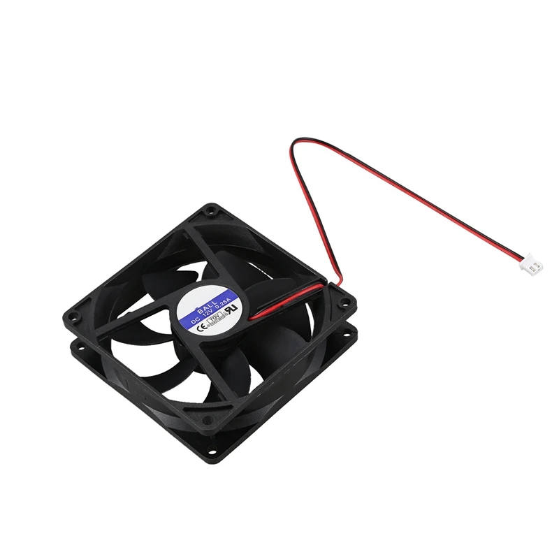 

10Pcs 92Mm X92mm X 25Mm DC 12V 2Pin 65.01CFM Computer Case CPU Cooler Cooling Fan