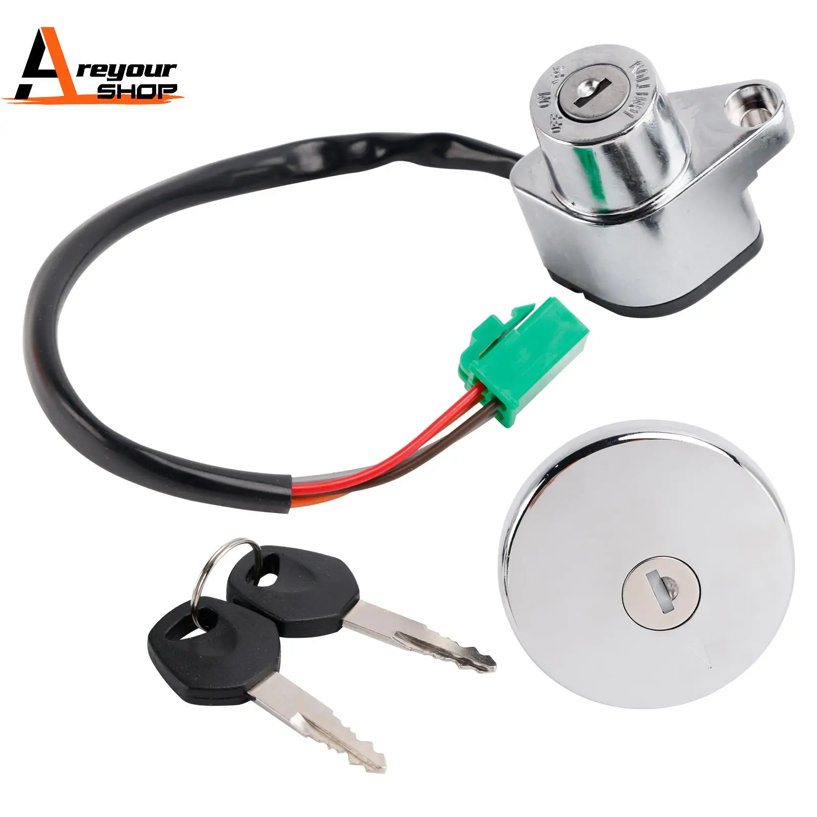 

AREYOURSHOP IGNITION SWITCH FEUL CAP LOCK SET FOR SUZUKI SAVAGE LS 650 BOULEVARD S40 86-19