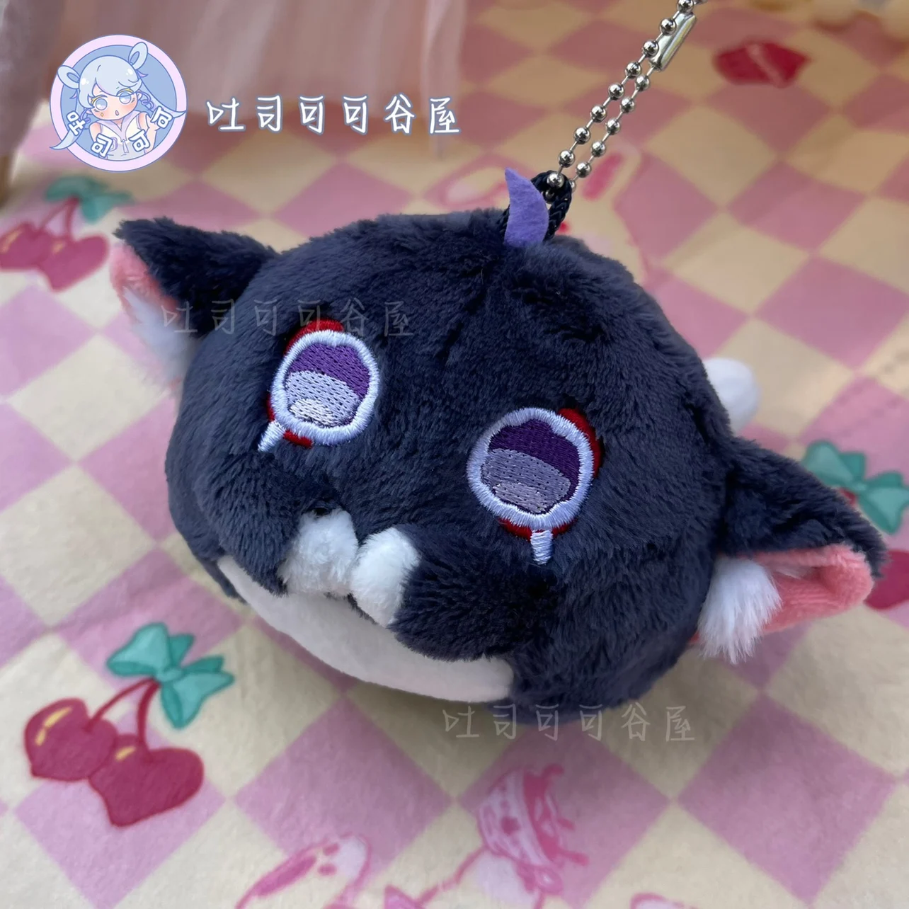 Genshin Impact Game Pendant Keychain, Adorável Dango Bag, Wanderer, Gato dos desenhos animados, Anime Cosplay Acessórios, 10cm