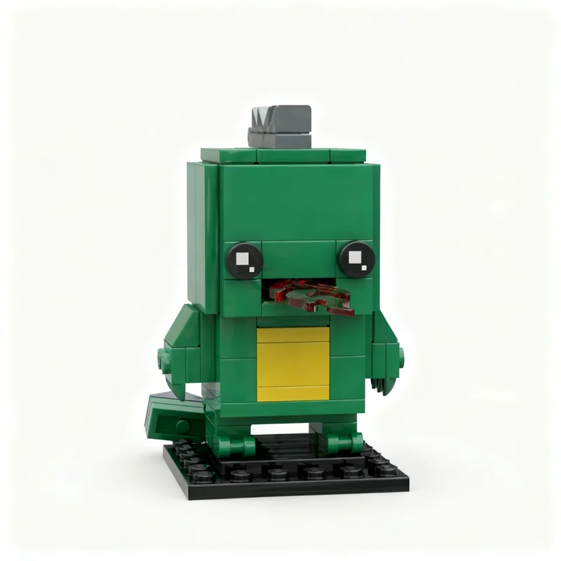138pcs MOC Fryin Ryan Garbage Pail BricKidz Model Toy Building Blocks Architecture Christmas Gifts Birthday Assemble DIY Idea