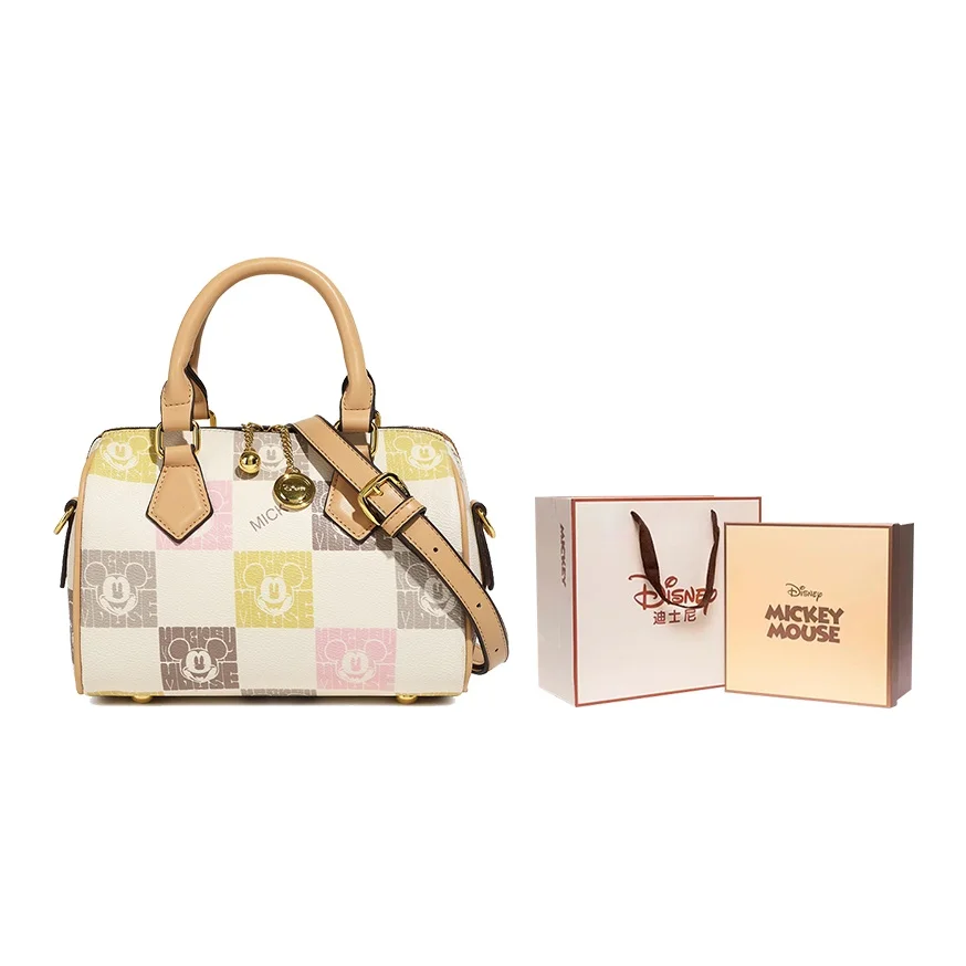 Disney Mickey Series Pu Shoulder Bag, Crossbody Bag, Handbag Small Women's Ecru BMK-71587