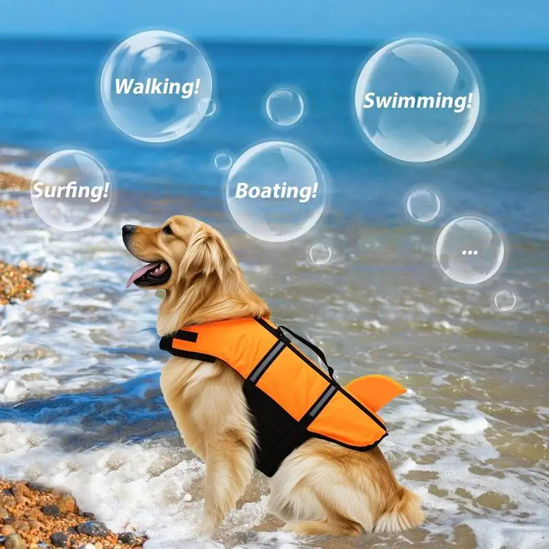 

Dog Life Vest Puppy Swim Floating Vest Puppy Buoyancy Suit For Water Sports Boating Pet Swimming Safety Floating Swimsuit