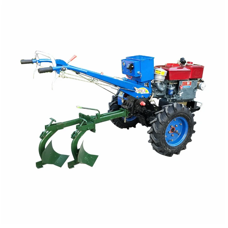 DIBO walking tractor 1 row or 2 rows maize planter with wheat reap harvester harvesting machine