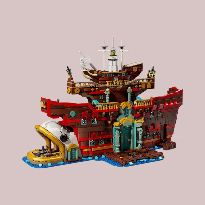 3402 Granules Fantasy Pirate Ship Type Building Blocks Set Boys Christmas Gift Desktop Decorations