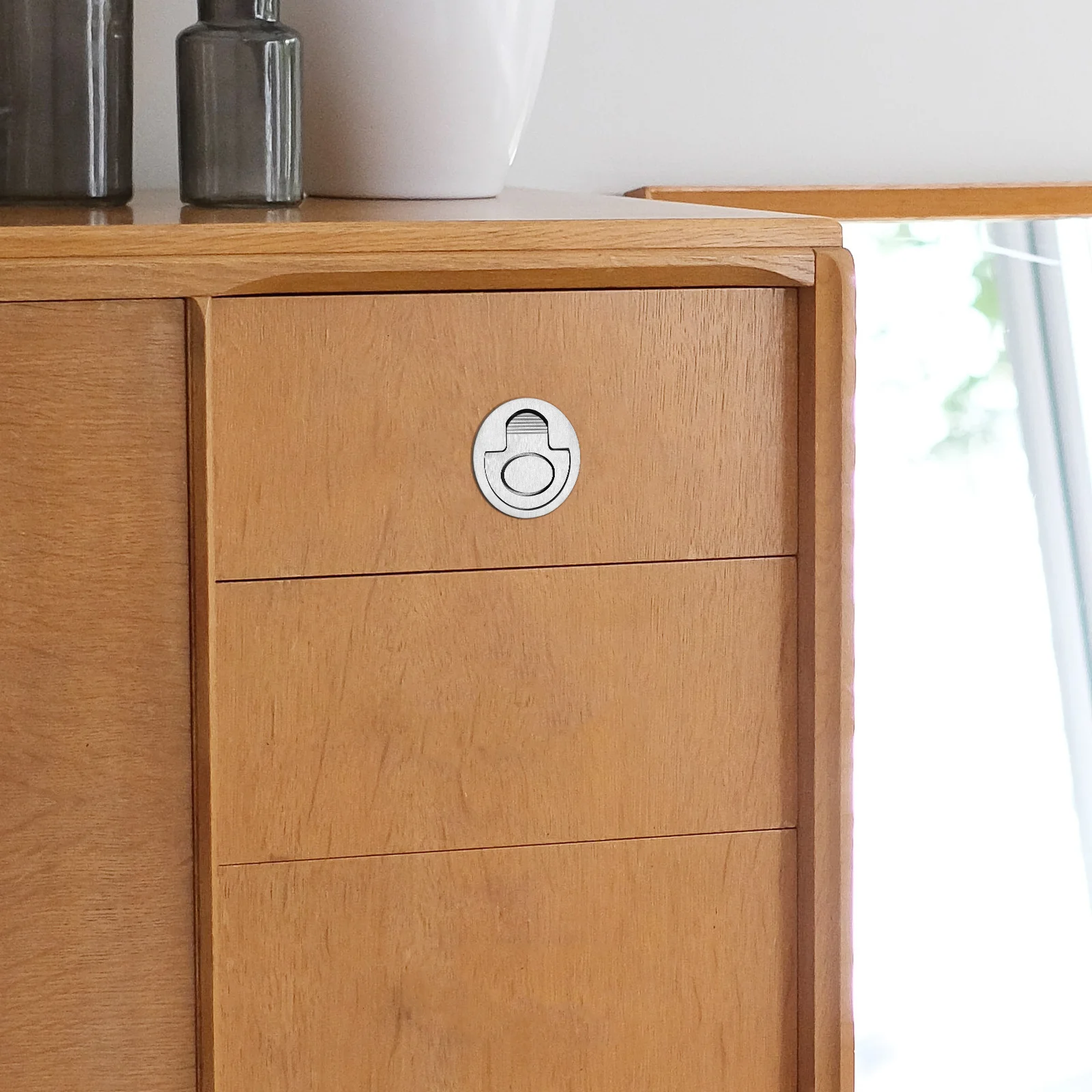 

Round Stainless Steel Hatch Pull Handle Recessed Flush Mount Lift Cabinet Door Handle Boat Deck Hatch Flush Pull