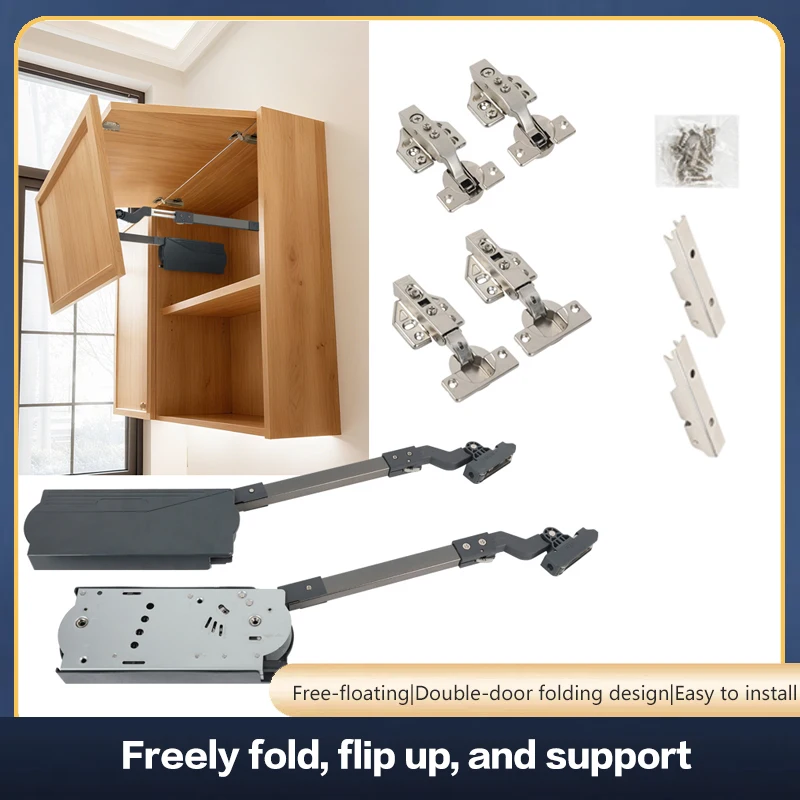 

Adjustable Hydraulic Gas Spring For Cabinet Upward Folding Door With Soft Close And Stay Put Function Support Rod Heavy Duty