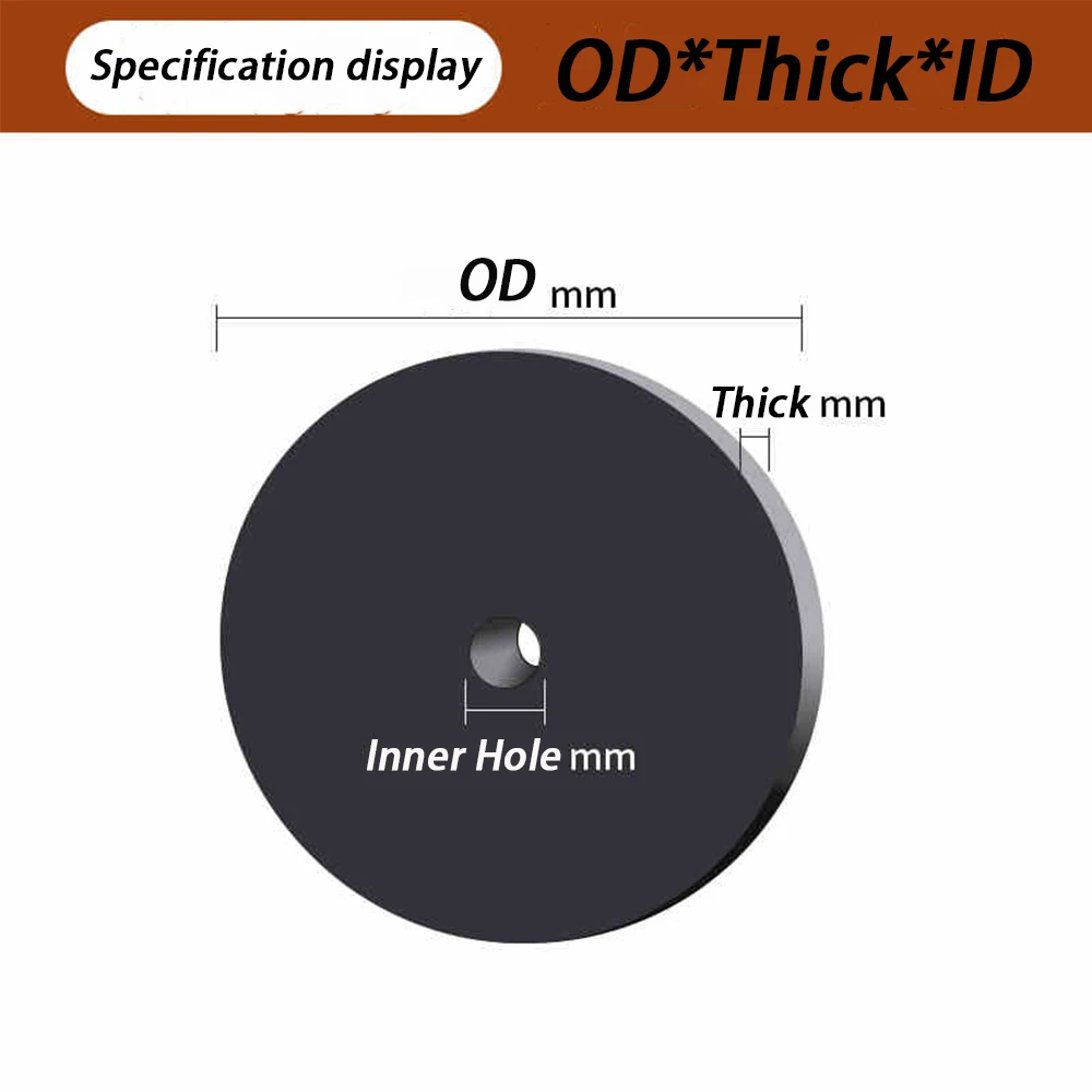 1/5/10 PC วงกลมยาง Damping Pad/พัดลม COIL Damping เครื่องซักผ้า/ยาง Damping Pad Shock-Absorbing & Soundproof เครื่องเท้าเครื่องซักผ้า