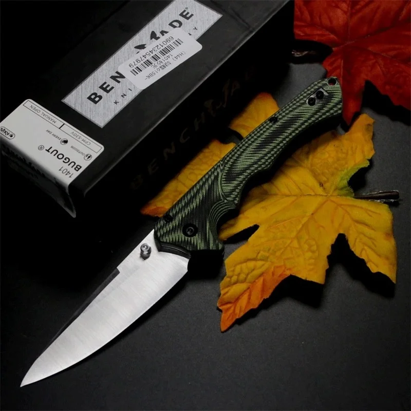 BM 615BK-1401 Folding Pocket Knife D2 Blade G10 Handle High Quality Outdoor EDC Survival Camping Hiking Hunting Tools Gift