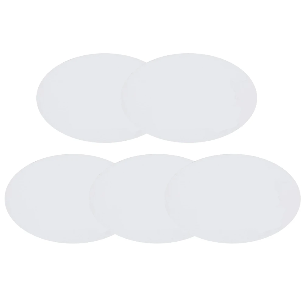 

5Pcs Oil Painting Boards Oval Cotton Canvas Thickened Artist Paper Board 20x25cm Suitable Oils Acrylics Tempera Drawing Supplies