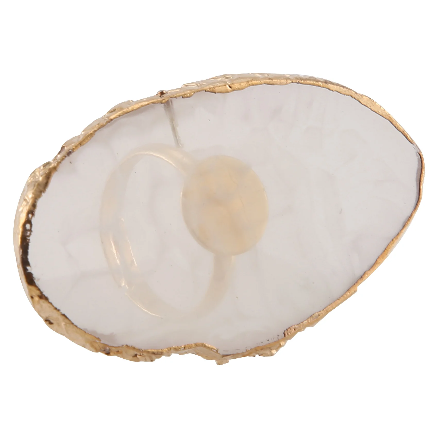 1 Pc Resin Stone Color Nail Art Ring Palette Finger Ring Plate Acrylic Uv Gel Polish Cream Foundation Mixing Nail Art Equipment image 3