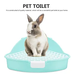 Corner Pet Animal Pet Cat Rat Rabbit Pee Litter Box Trainer Litter Tray Toilet Corner For Small Pet Guinea Pig Toilet Rabbites