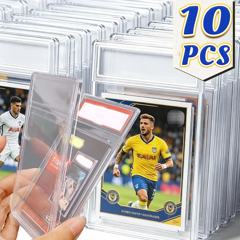 Acrylic Transparent Graded Card Case Game Anime Sports Trading Card Sleeve Display Case Kpop Idol Label Photo Protective Sleeves