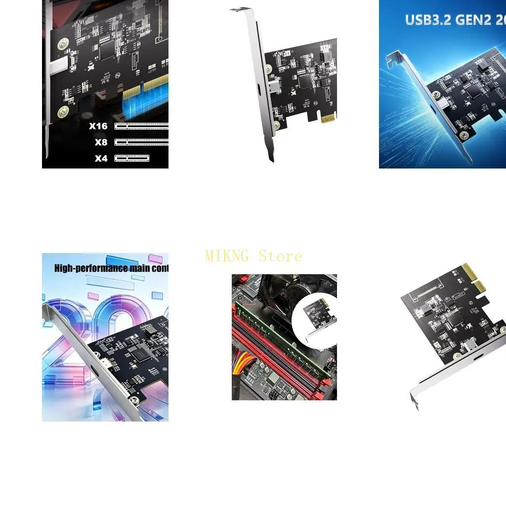 USB 3.2 Gen 2 Type C Expansion Card With PCIe 4X Interfaces For Enhances Data Transmission Speed Best Sale