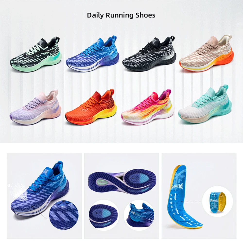 ONEMIX Professional Running Shoes For Men Breathable Athletic Training Sport Shoes Outdoor Waterproof Skid-Proof Stink Sneakers