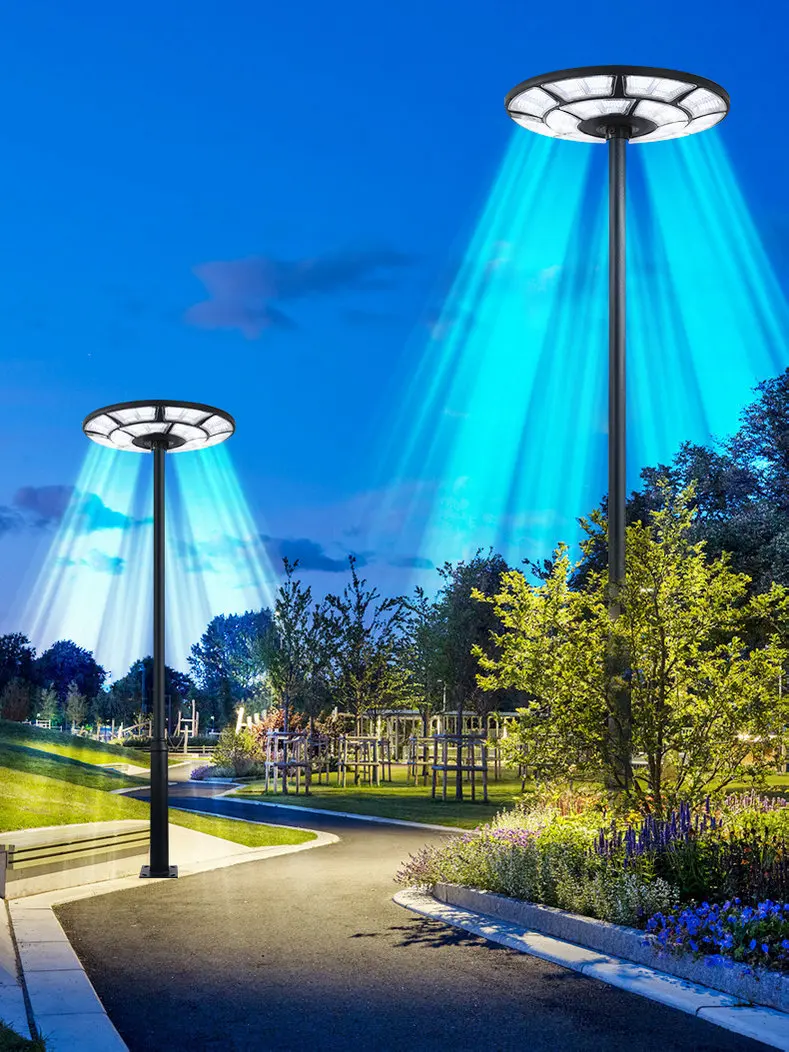 LED integrated solar light, round solar park light, intelligent sensing street light, outdoor waterproof lighting lamp ZY547SO