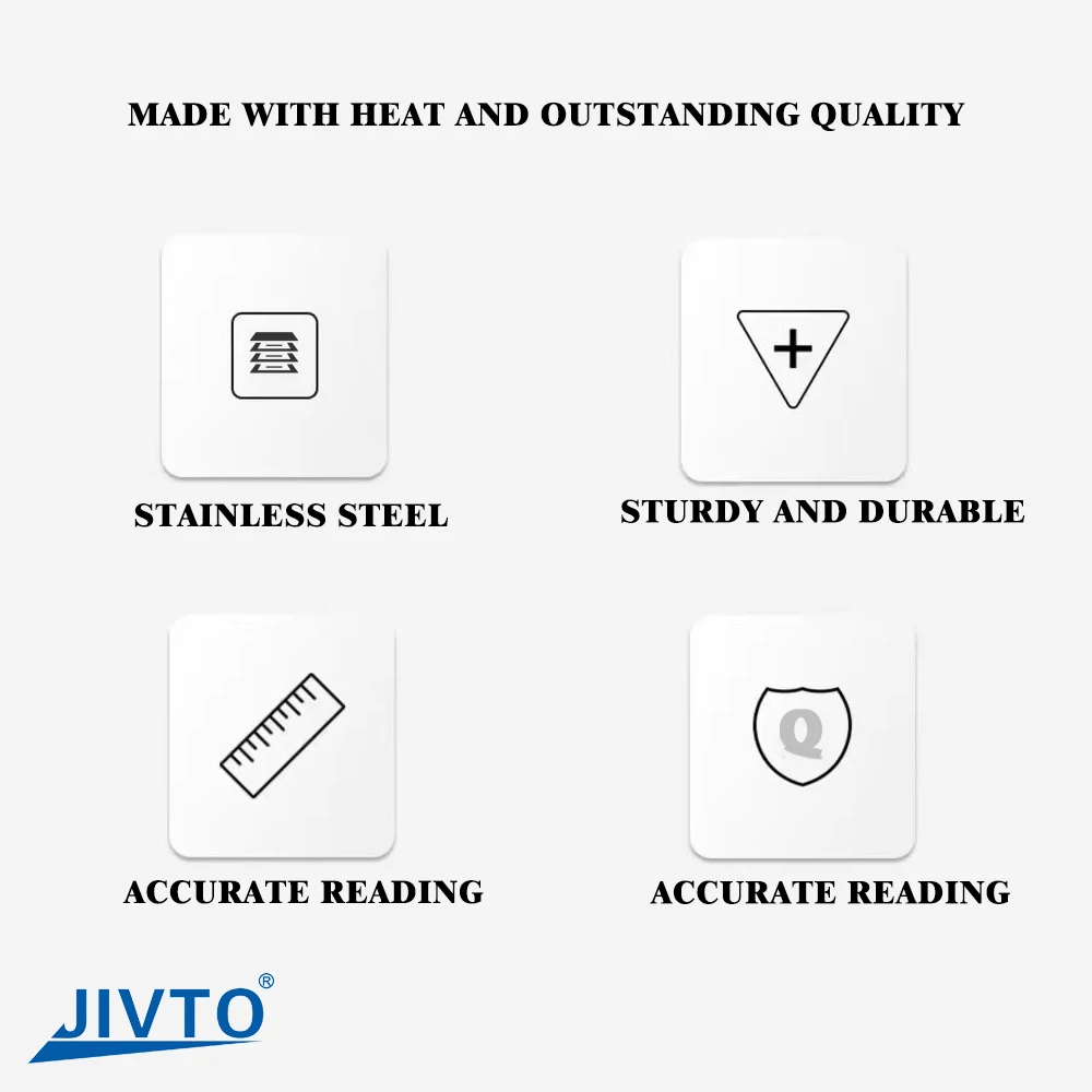 JIVTO mit Glyzerin gefülltes Compound-Manometer, 2 Zoll Durchmesser, 1/4 NPT, untere Montage, -30 Zoll Hg-30,30, 60,100,160, 200,300,600 psi und Bar – Detail 2
