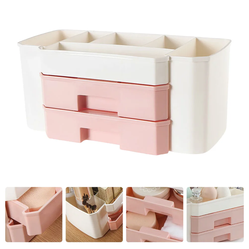 

Drawer Jewelry Box Lipstick Organizer for Makeup Storage Holder with Drawers Dresser Case Rack Boxes