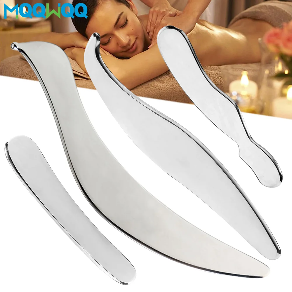 

Stainless Steel Gua Sha Facial Tools for Face Metal Tighten Skin Heart Massage Guasha Beauty Tool for Body Eyes Neck Massager