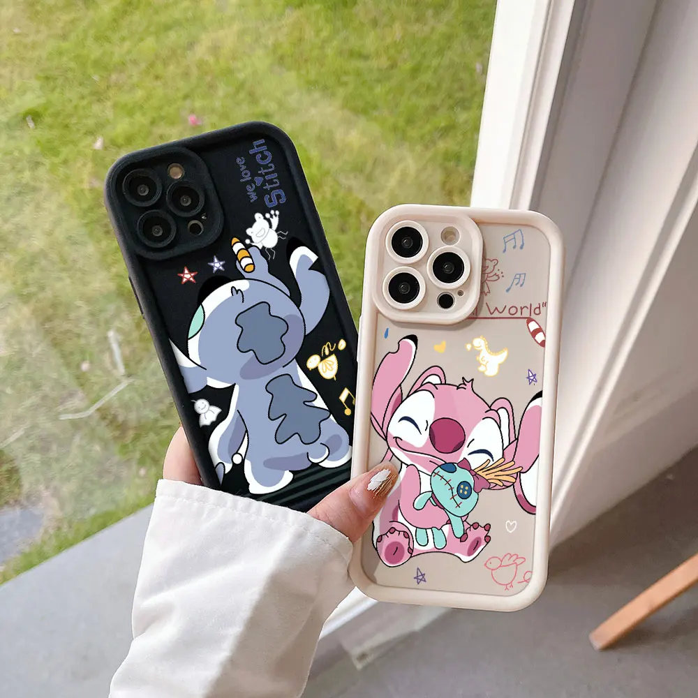 Cartoon Stitch Cool custodia protettiva per fotocamera per Huawei P20 P30 P40 P50 Mate 20 30 40 Pro Nova 7 9 10 SE Cover posteriore morbida in TPU