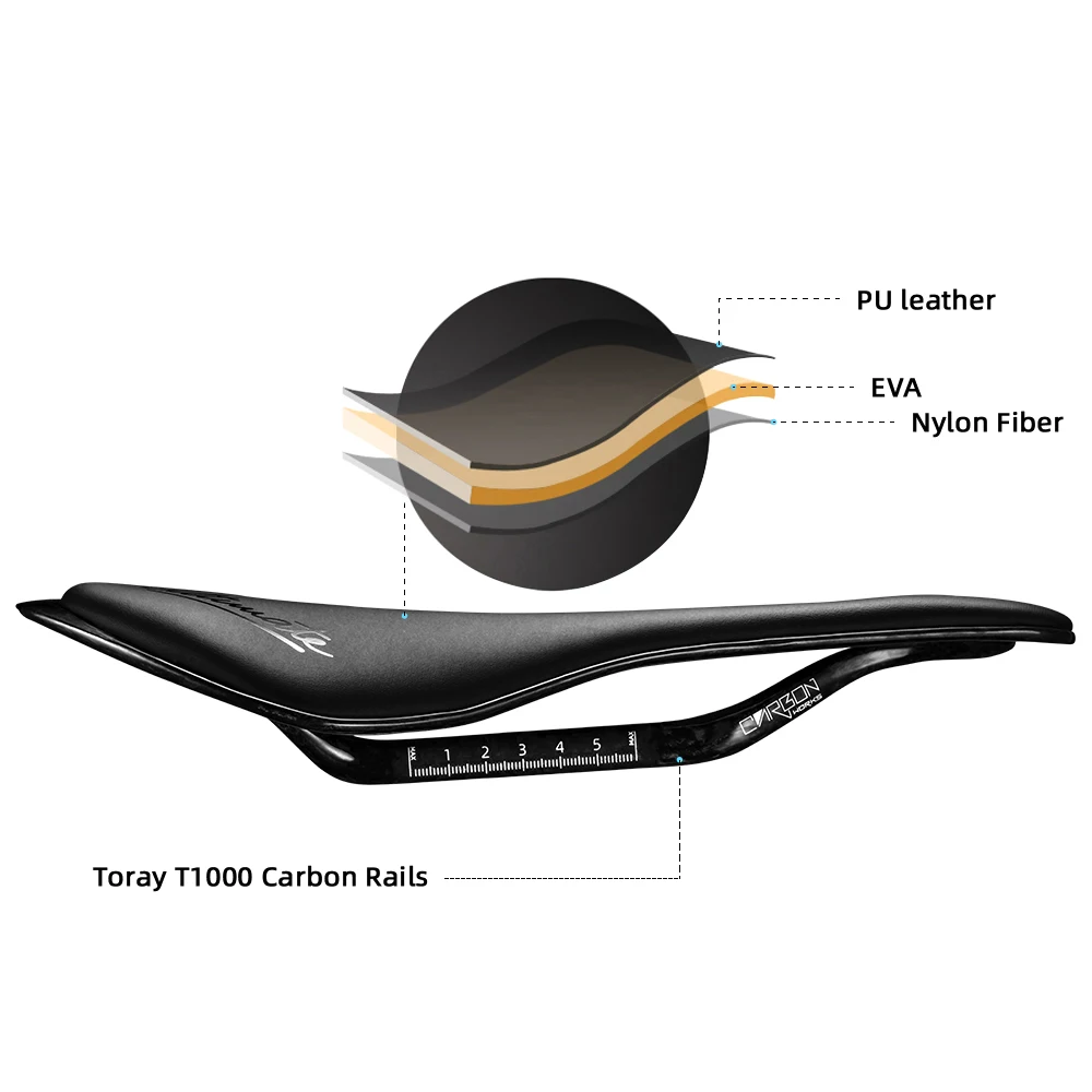 RYET 3D Printed Bicycle Saddle Full Carbon 135/143mm Bike Seat Saddle for MTB Gravel Road Seating Cushion Cycling Accessories