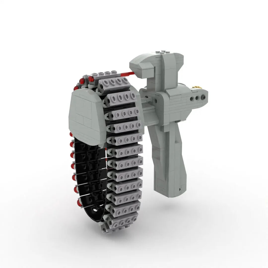 MOC building block DIY bullet chain continuous firing structure set can shoot and is compatible with LEGO children's puzzle toys