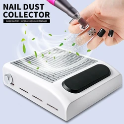 Powerful Nail Dust Collector Strong Suction Nail Vacuum Cleaner for Nails Acrylic Low Noise Professional Manicure Dust Collector