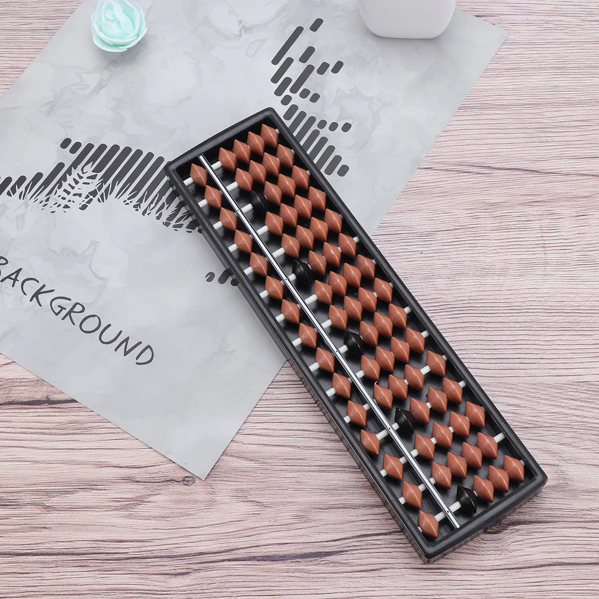 

Plastic Abacus 15 Digits Traditional Calculator Educational Tool School Math Learning Aid Computing Tool 15 Digits Abacus