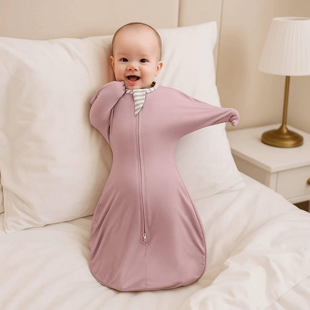 

Surrender Style Modal Baby Swaddle Shock Proof Kick Resistant High Elasticity Swaddle High Bounce Breathable Fabric