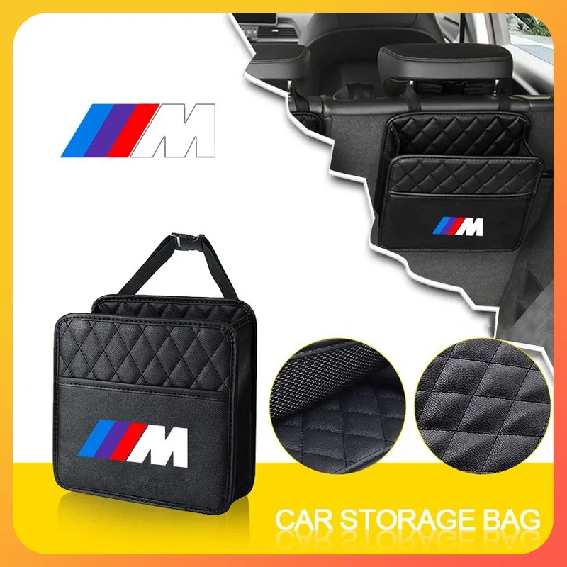 

Car Backseat Organizer Multifunction Leather Interior Hanging Storage Bag For BMW M E34 E36 E60 E90 E46 E39 E70 F10 F20 F30 X5