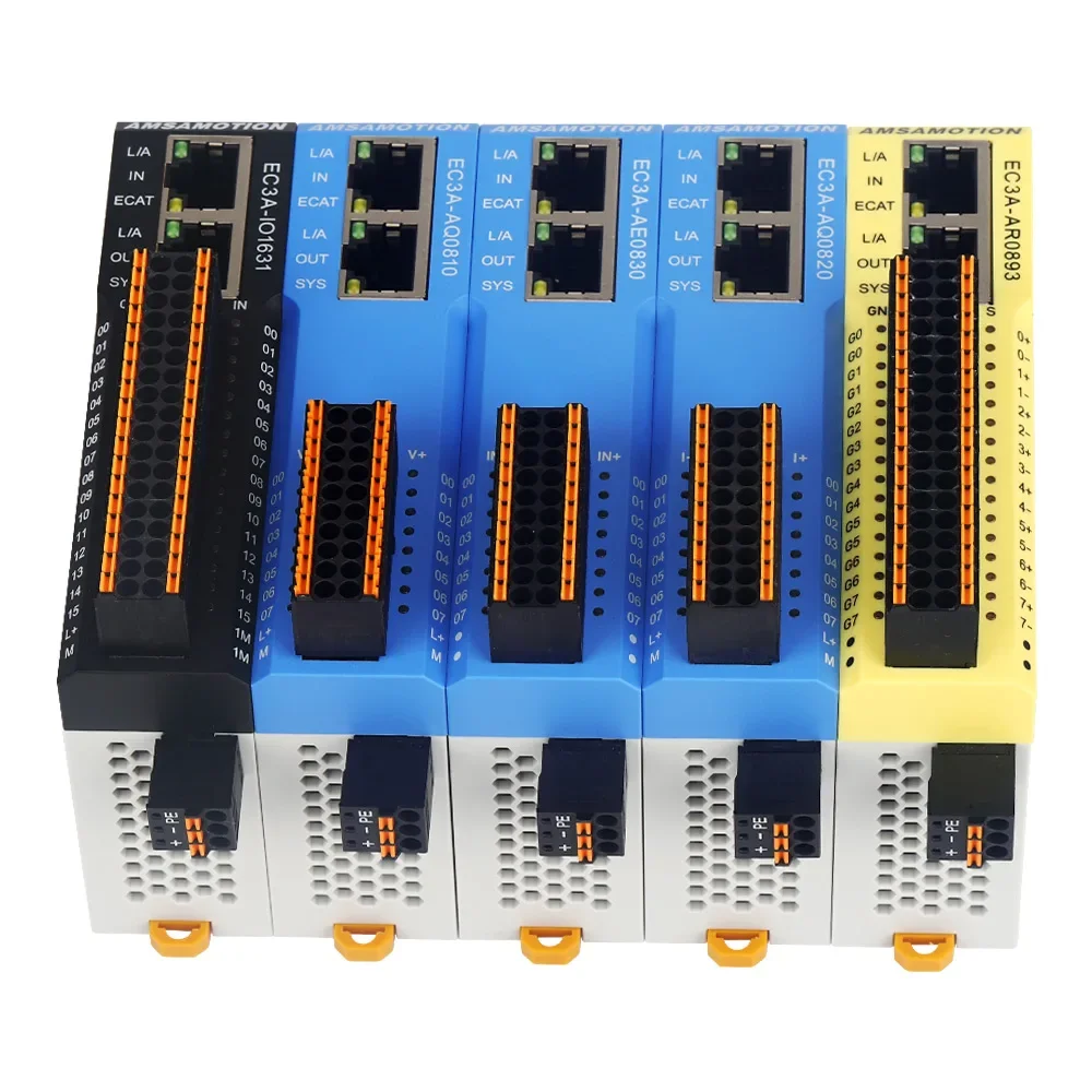 AMSAMOTION EC3A Series EtherCAT Integrated remote Distributed I/O module Analog quantity Digital quantity temperature module