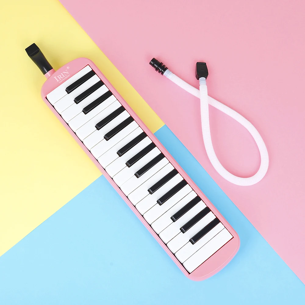 IRIN 32 Keys Melodica Piano Keyboard Style Musical Instrument Harmonica Mouth Organ With Carrying Bag Mouthpiece Educational Gif